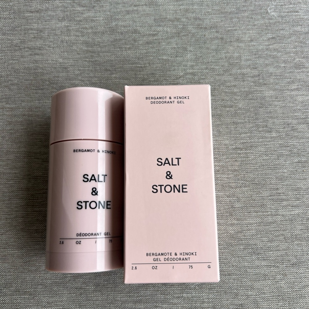 Salt & Stone Bergamot & Hinoki Gel Deodorant 2.6 oz Aluminum-Free Sensitive Skin